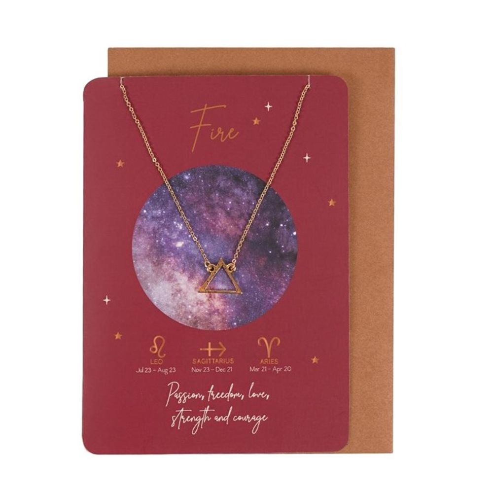 Fire Element Zodiac Necklace Card: 1 - Necklaces By Gift Moments