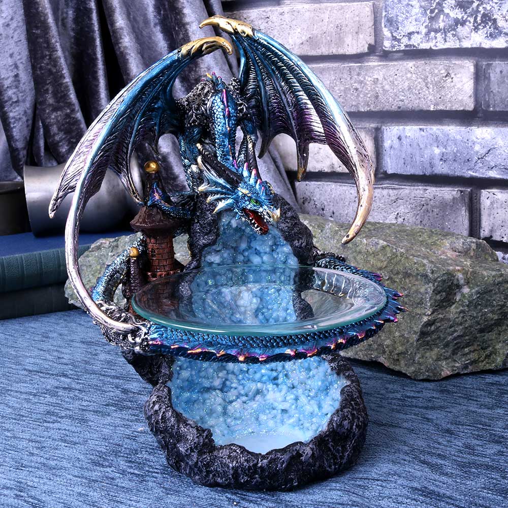Flame Saviour Blue Dragon Oil Burner 24cm: 1 - Oil Burner By Gift Moments