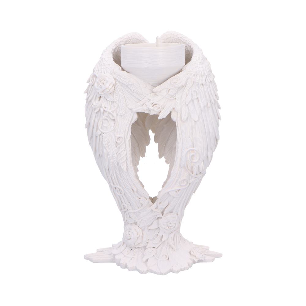 Floral Angel Wings Tea Light Candle Holder: 2 - Candles & Holders By NN Designs