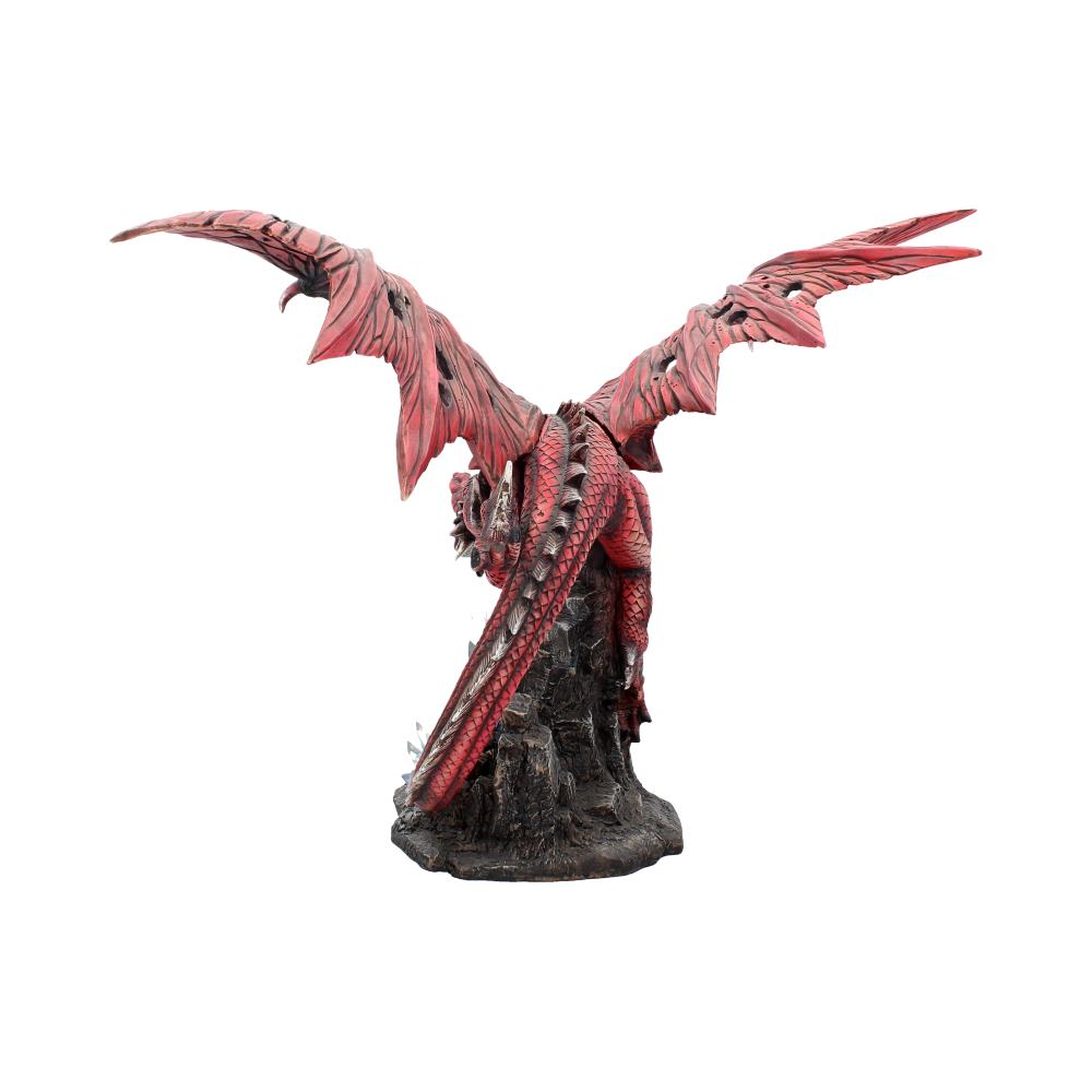 Fraener’s Wrath Large Red Dragon Figurine: 4 - Figurines Extra Large (Over 50cm) By Gift Moments
