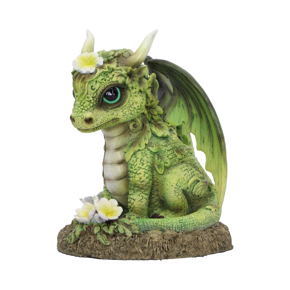 Freesia Flower Dragon Figurine: 3 - Figurines Small (Under 15cm) By NN Designs
