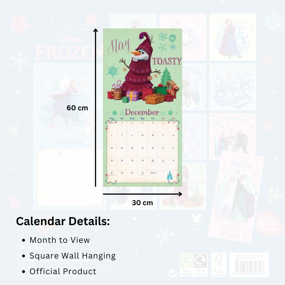 Frozen Square Calendar 2026: 5 - Calendars By Frozen