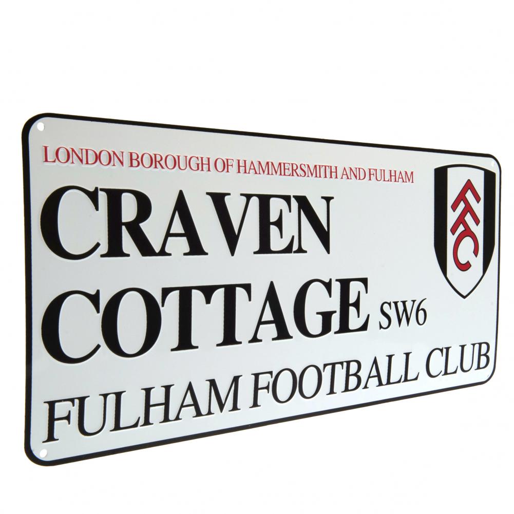 Fulham FC White Street Sign: 2 - Signs & Plaques By Fulham