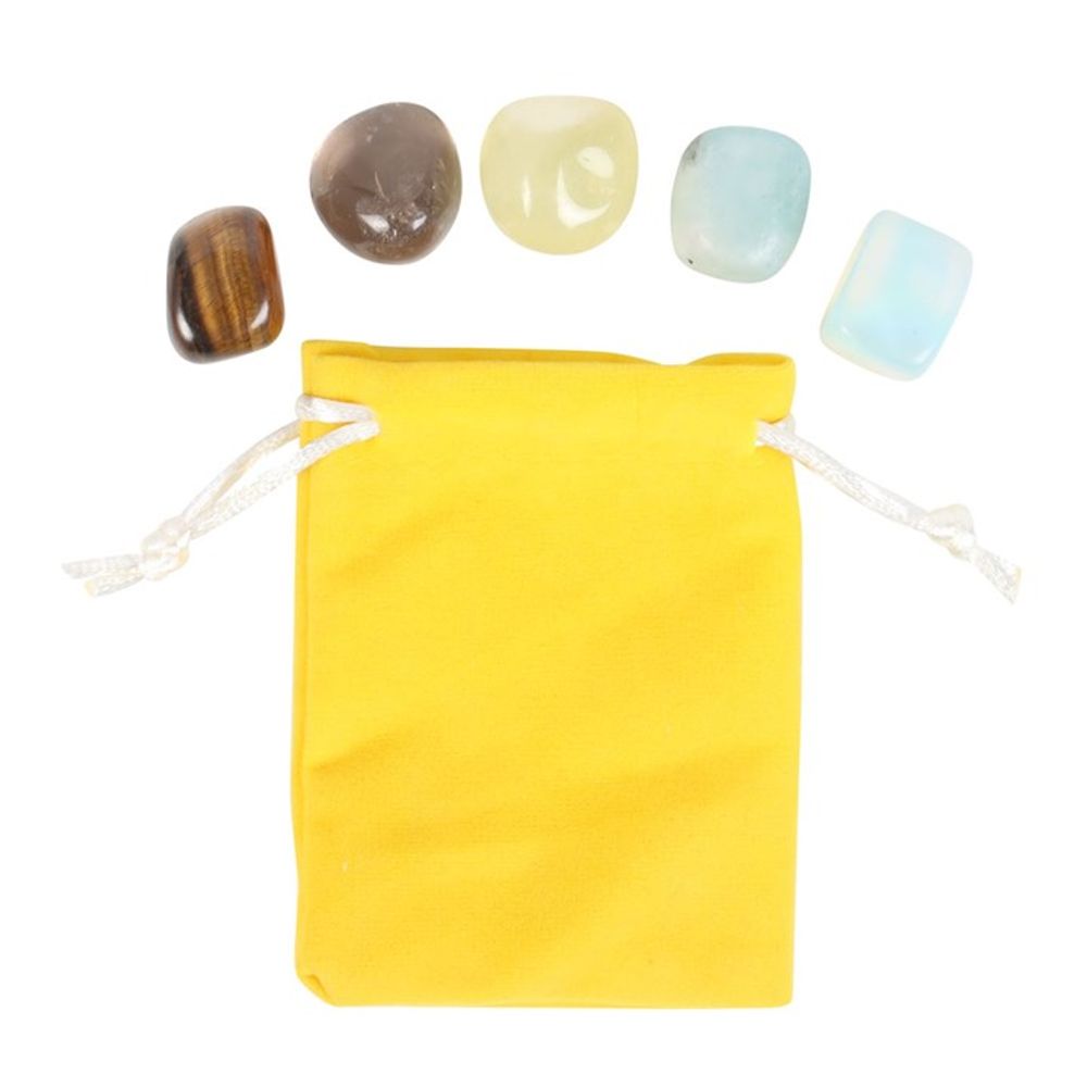 Gemini Crystal Tumblestone Set: 5 - By Gift Moments