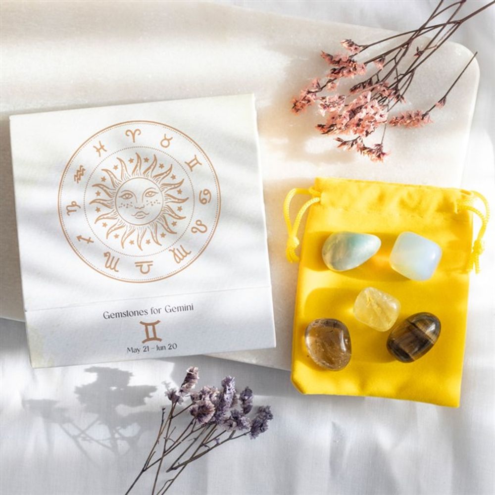 Gemini Crystal Tumblestone Set: 1 - By Gift Moments