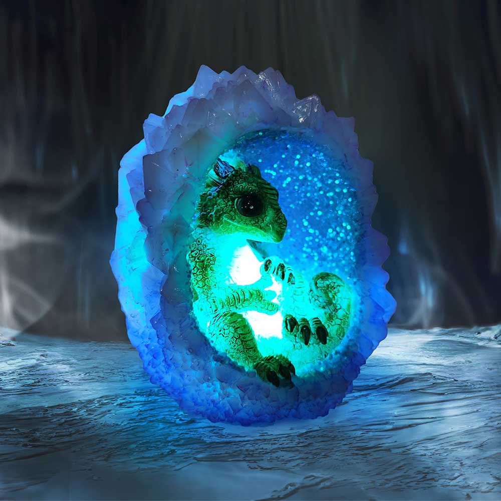 Geode Nest (Green) Illuminating Figurine: 1 - Figures & Collectables By Gift Moments