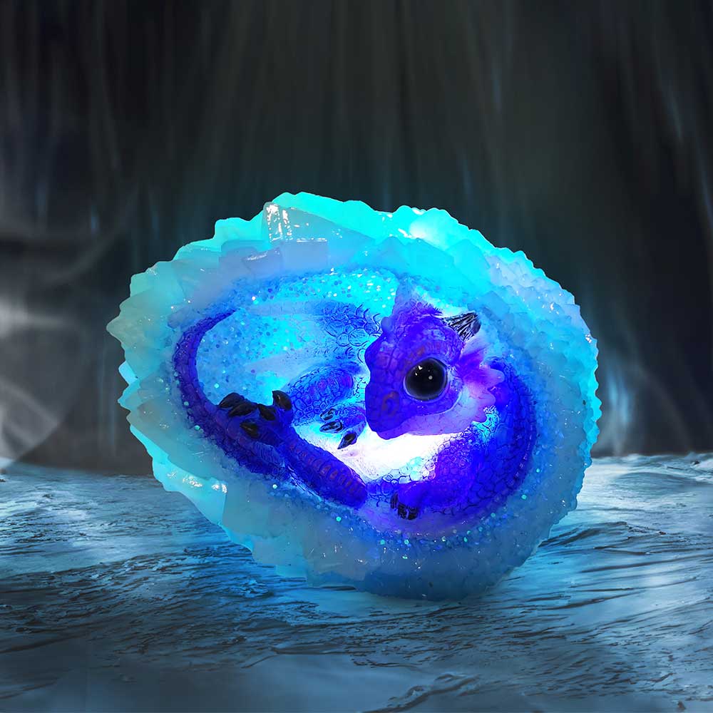 Geode Nest (Purple) Illuminating Figurine: 1 - Figures & Collectables By Gift Moments