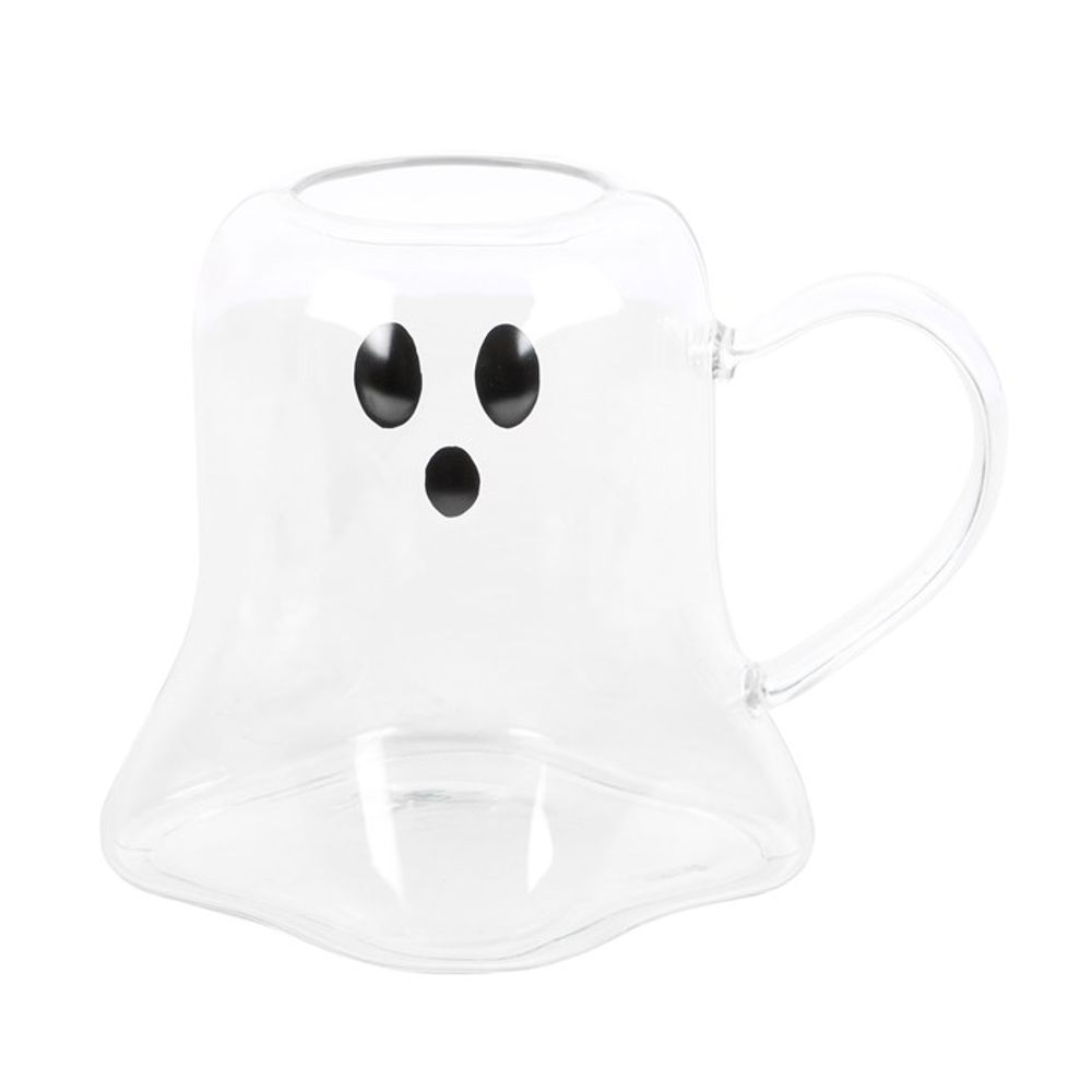 Ghost Shaped Glass Mug: 2 - Mugs By Gift Moments