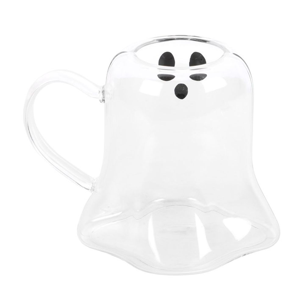 Ghost Shaped Glass Mug: 4 - Mugs By Gift Moments