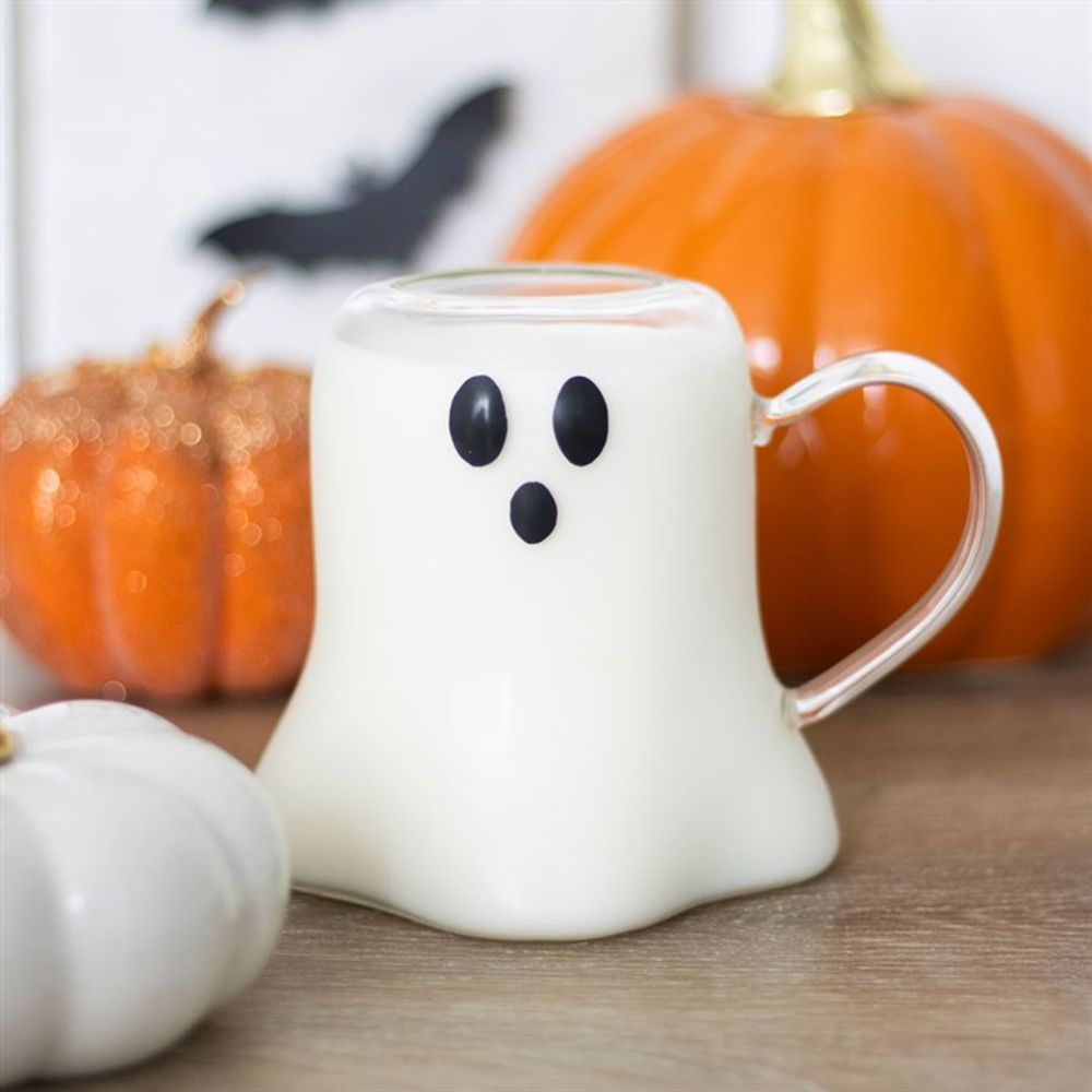 Ghost Shaped Glass Mug: 1 - Mugs By Gift Moments