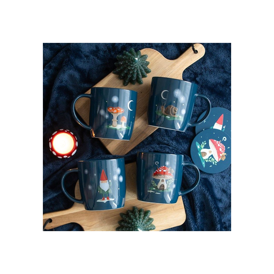 Gnome Sweet Gnome Mug Set: 4 - Mugs By Gift Moments