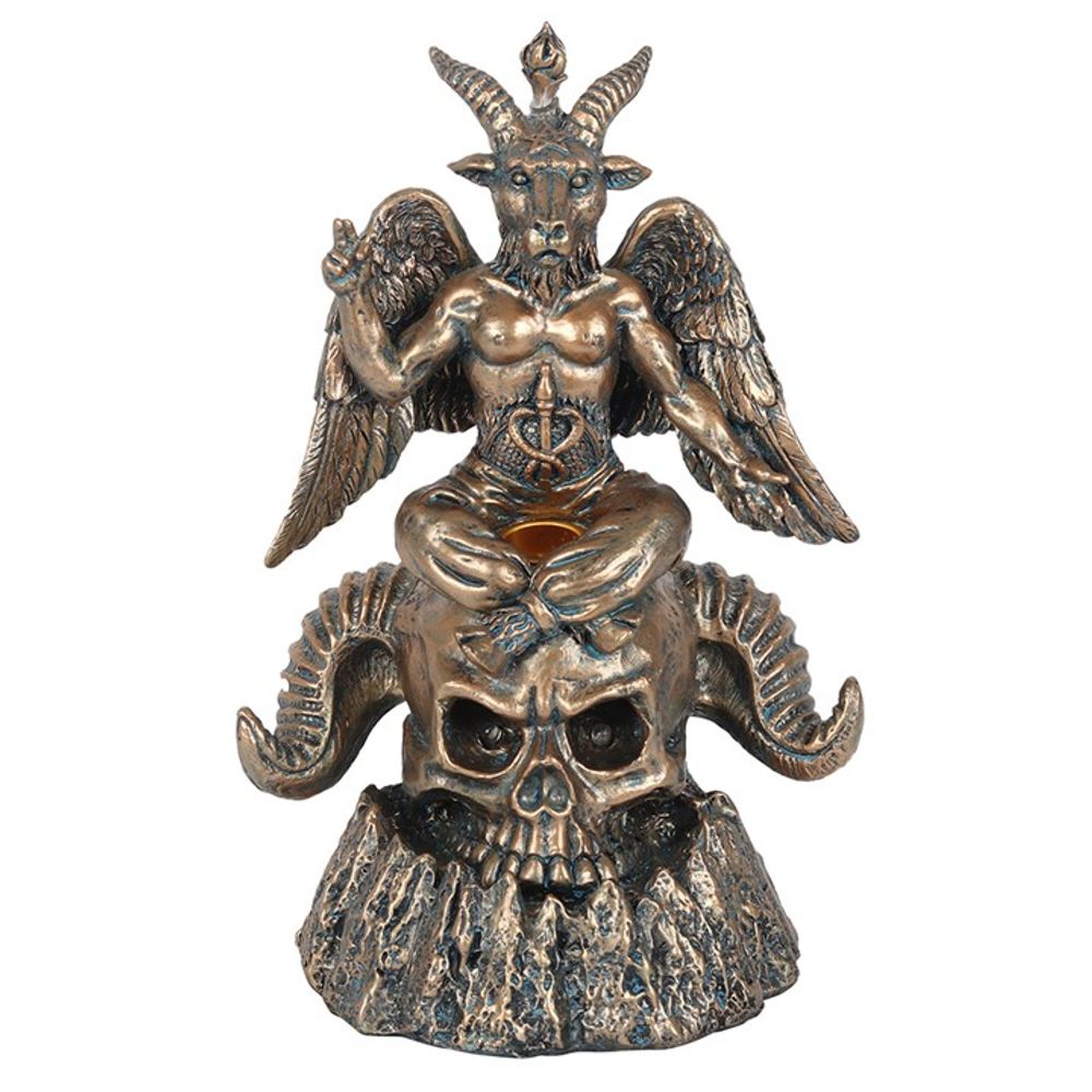 Gold Baphomet LED Backflow Incense Burner: 2 - Incense Holders By Gift Moments
