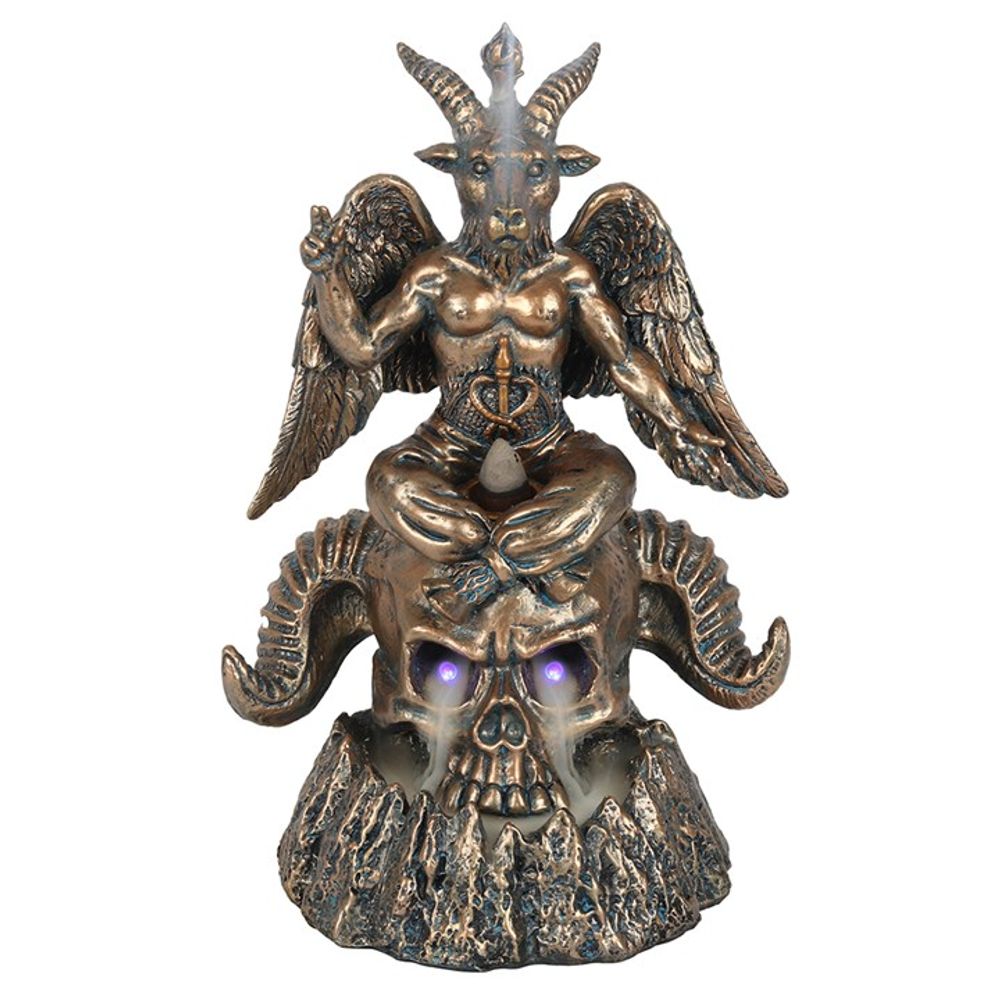 Gold Baphomet LED Backflow Incense Burner: 1 - Incense Holders By Gift Moments