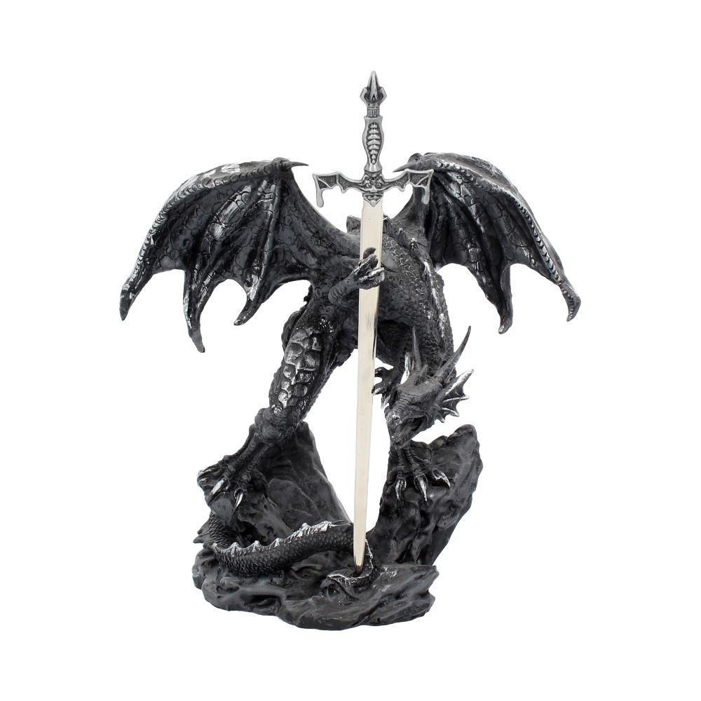 Gothic Black Dragon Sword Letter Opener Figurine: 2 - Letter Openers By Gift Moments