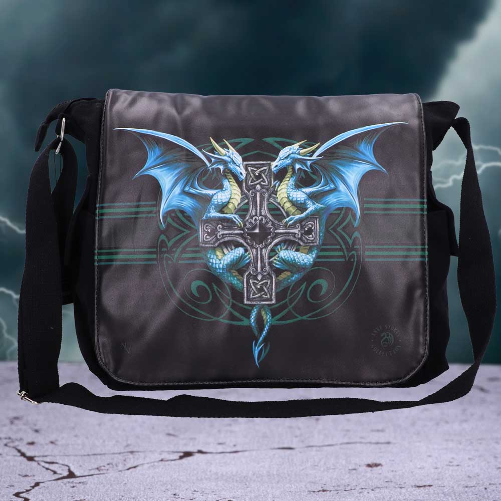 Gothic Fantasy Dragon Duo Messenger Bag by Anne Stokes: 1 - Bags By Anne Stokes