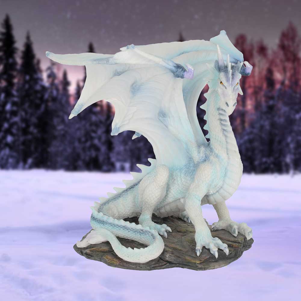 Grawlbane White Dragon Figurine 20cm: 1 - Figures & Collectables By Gift Moments