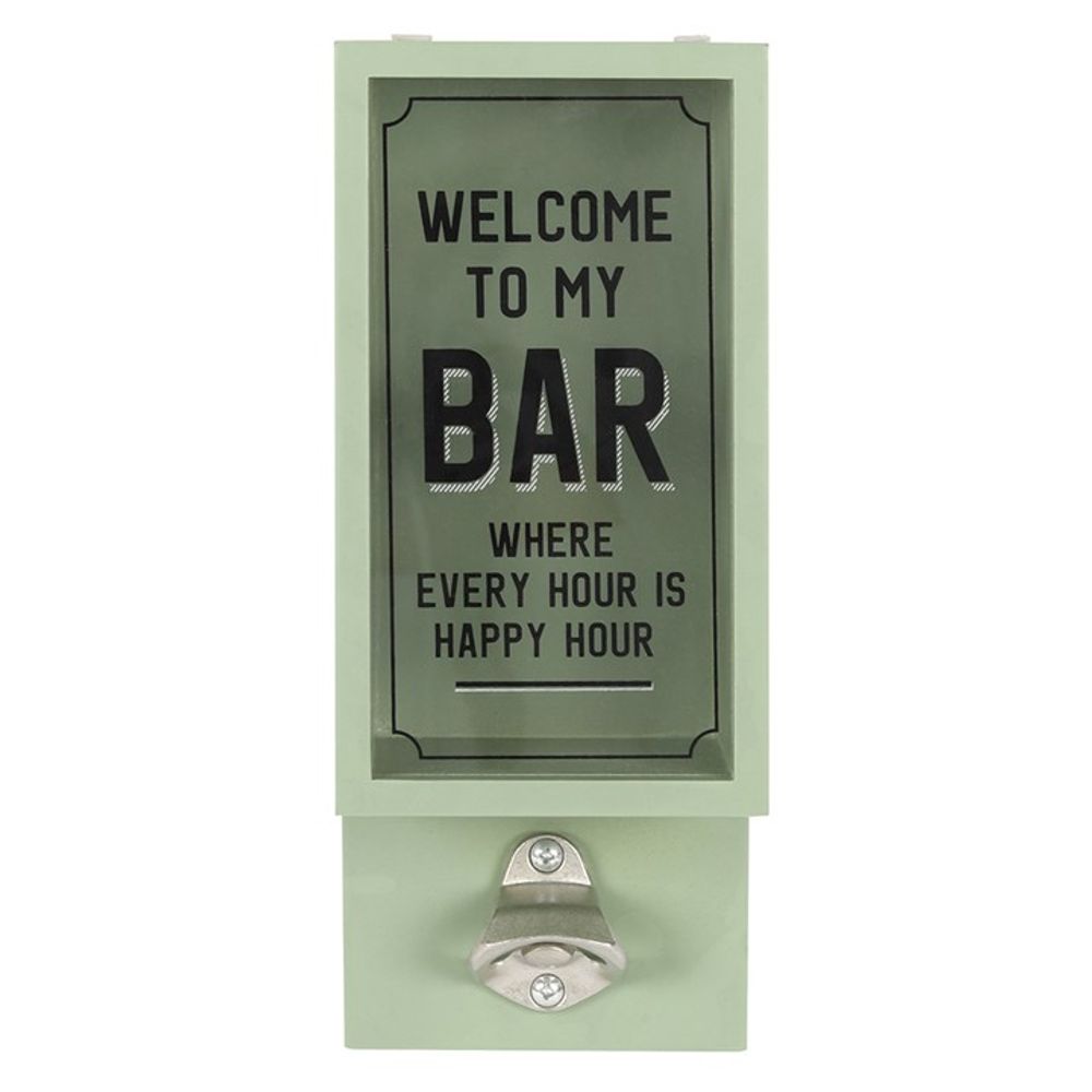 Green Garden Bar Bottle Opener Plaque: 2 - Barware By Gift Moments