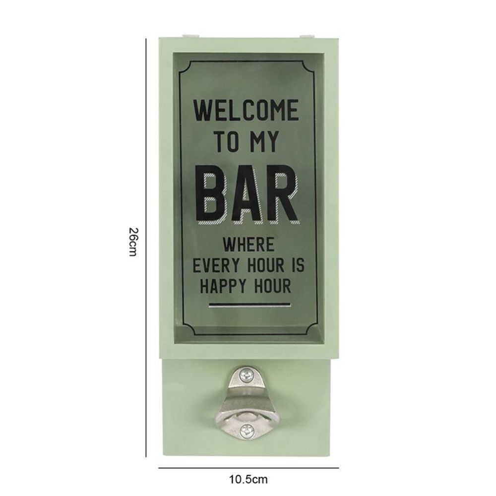 Green Garden Bar Bottle Opener Plaque: 5 - Barware By Gift Moments