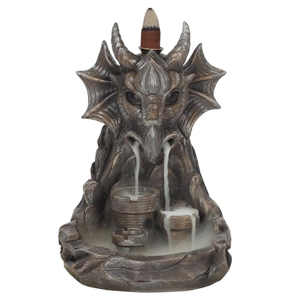 Grey Dragon Backflow Incense Burner: 1 - Incense Holders By Gift Moments