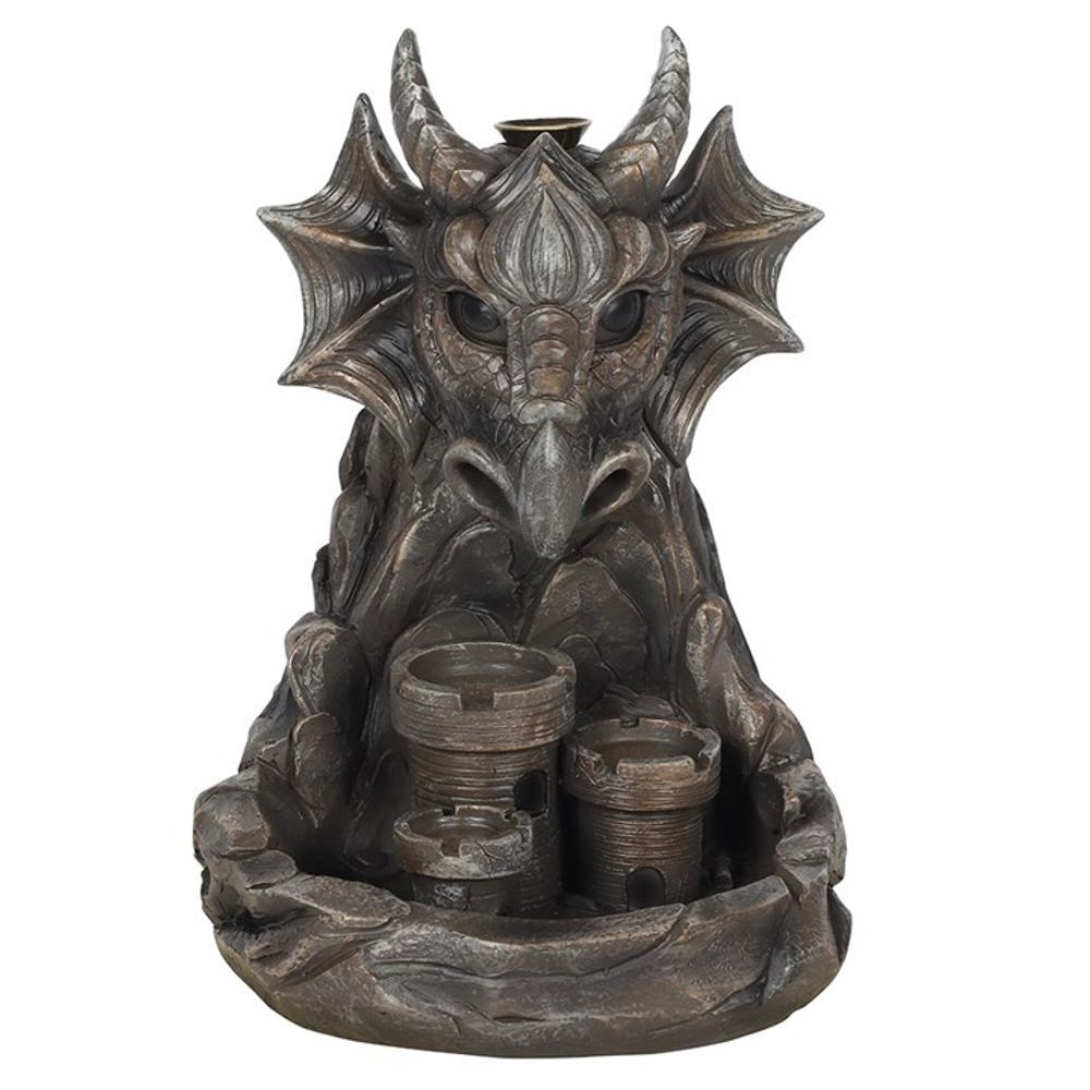 Grey Dragon Backflow Incense Burner: 2 - Incense Holders By Gift Moments