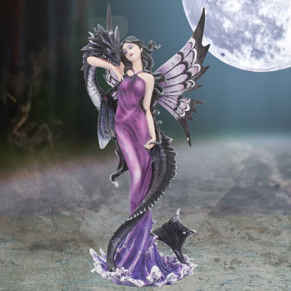 Guardians Embrace Figurine Dark Fairy Dragon Ornament - Shop Figures & Collectables At Gift Moments - 1