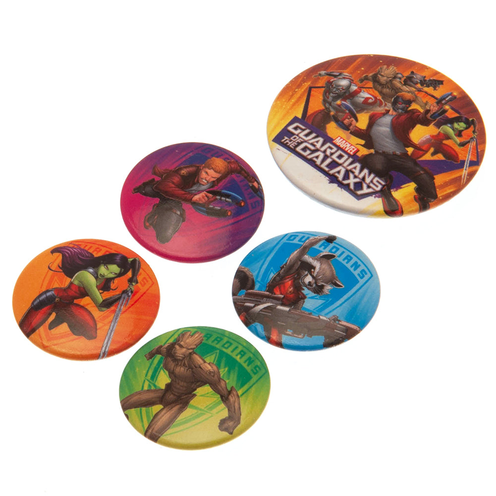 Guardians Of The Galaxy Button Badge Set: 2 - Badges By Guardians Of The Galaxy