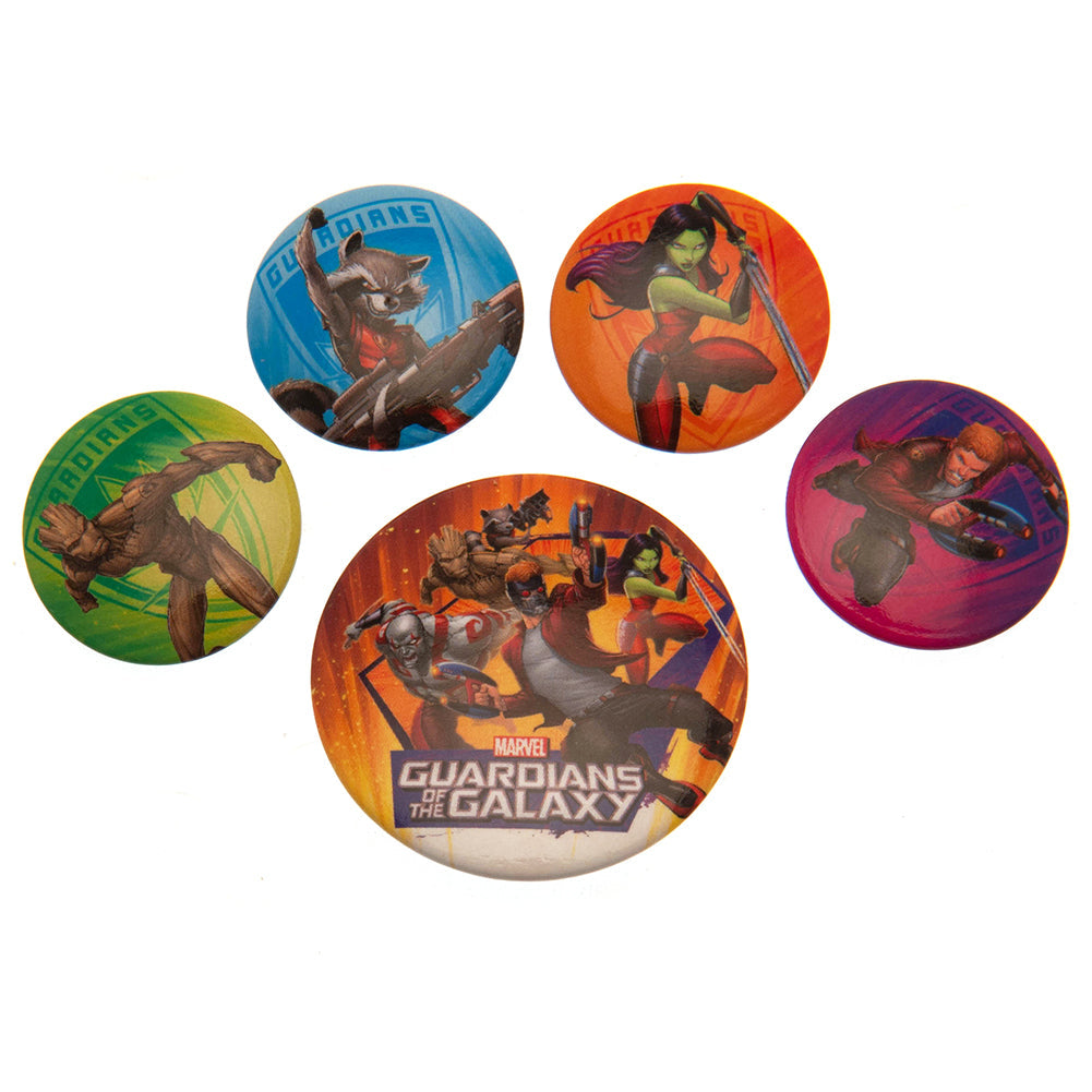 Guardians Of The Galaxy Button Badge Set: 1 - Badges By Guardians Of The Galaxy