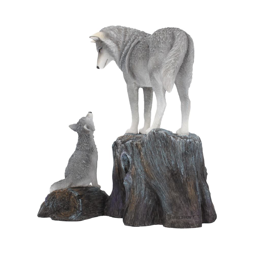 Guidance Ornament Wolf and Pup Figurine by Lisa Parker: 4 - Figurines Medium (15-29cm) By Lisa Parker