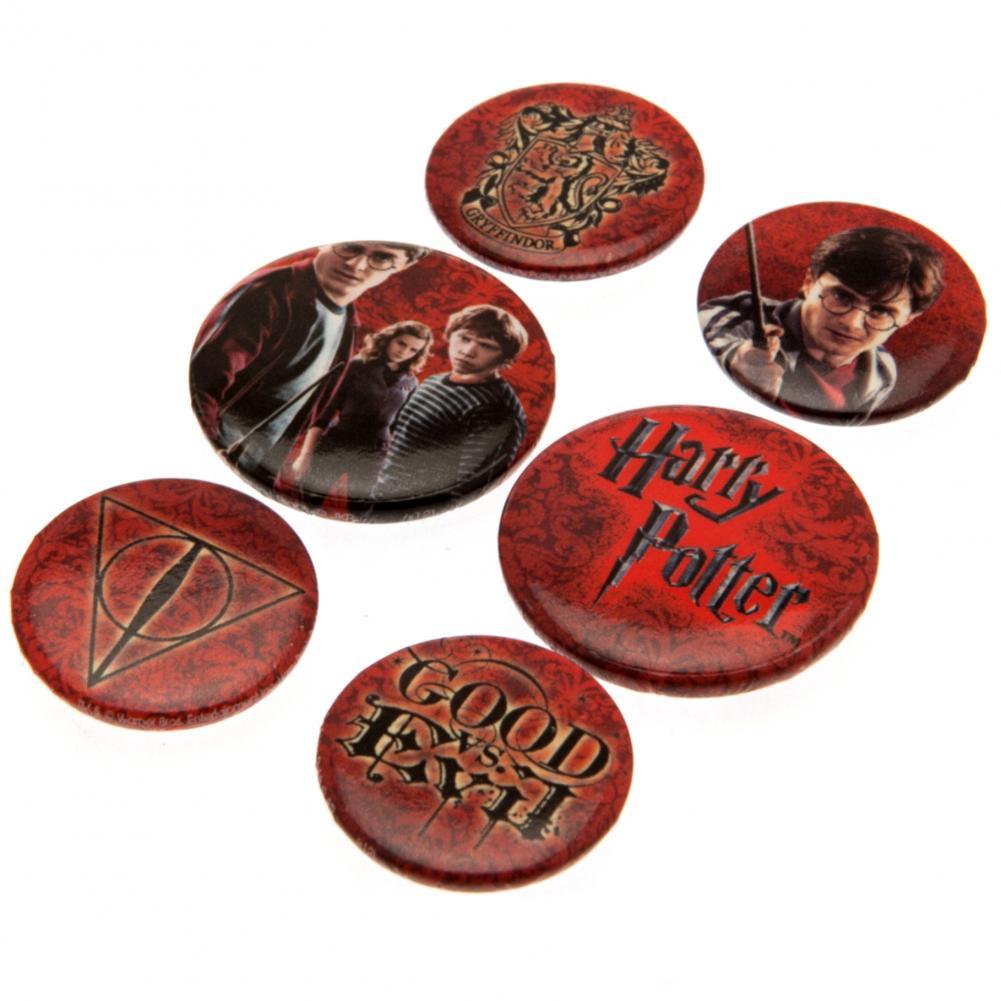 Harry Potter Button Badge Set Logo: 2 - Badges By Harry Potter
