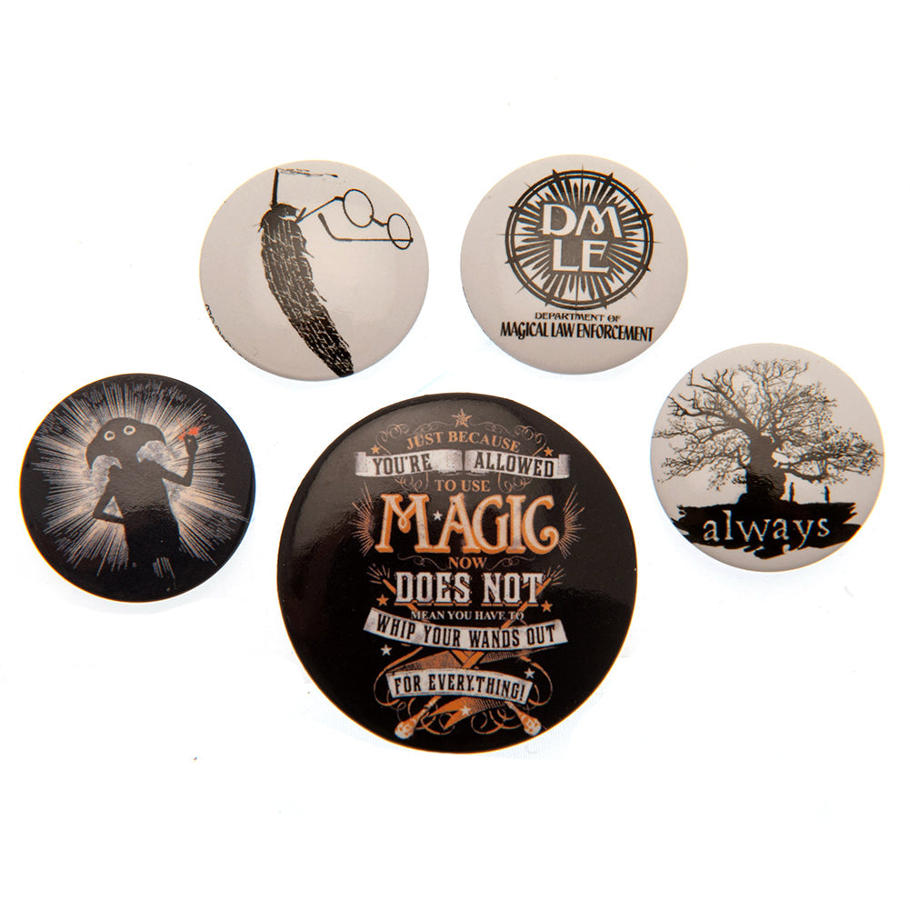Harry Potter Magic Button Badge Set: 1 - Badges By Harry Potter