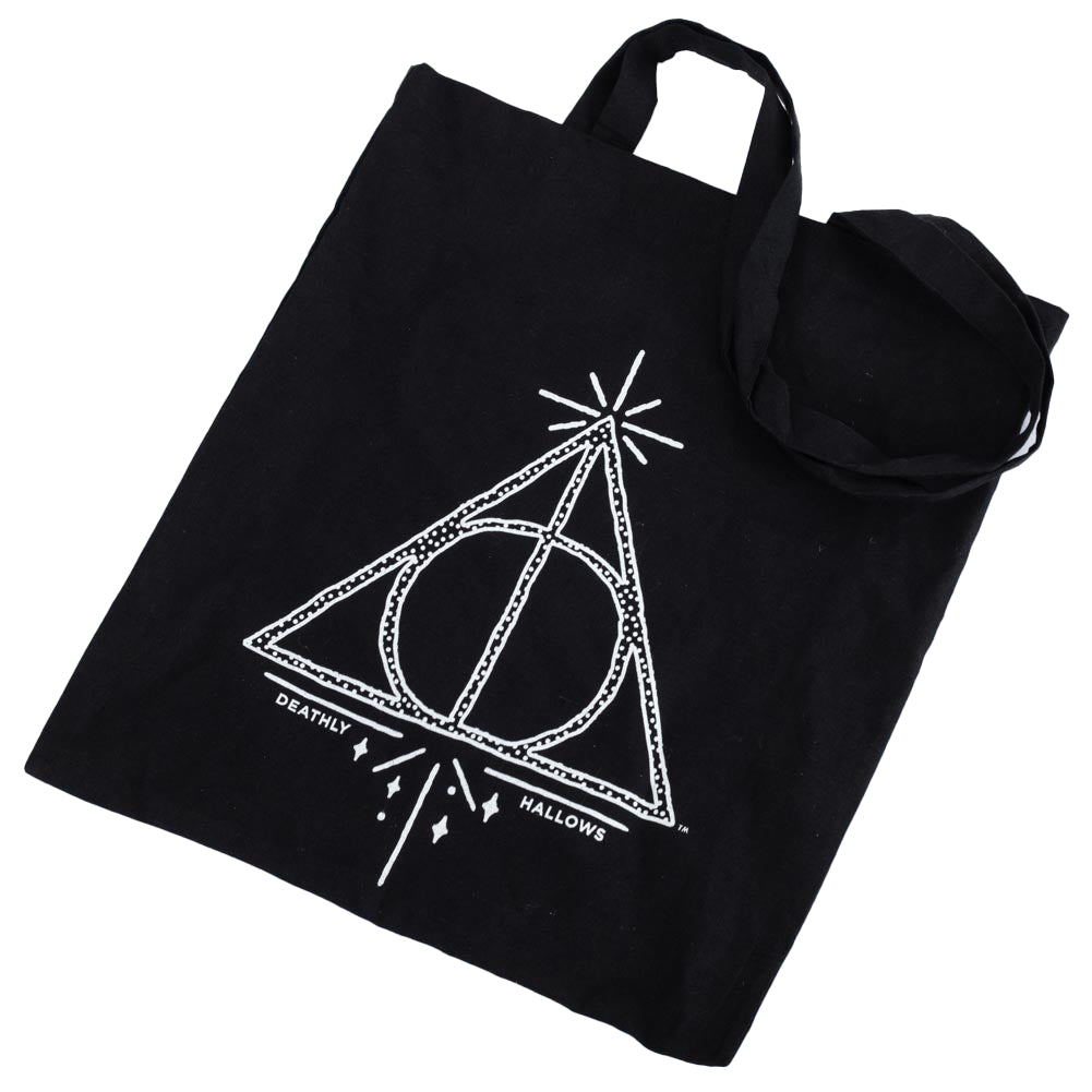 Harry Potter Deathly Hallows Canvas Tote Bag: 3 - Bags By Harry Potter