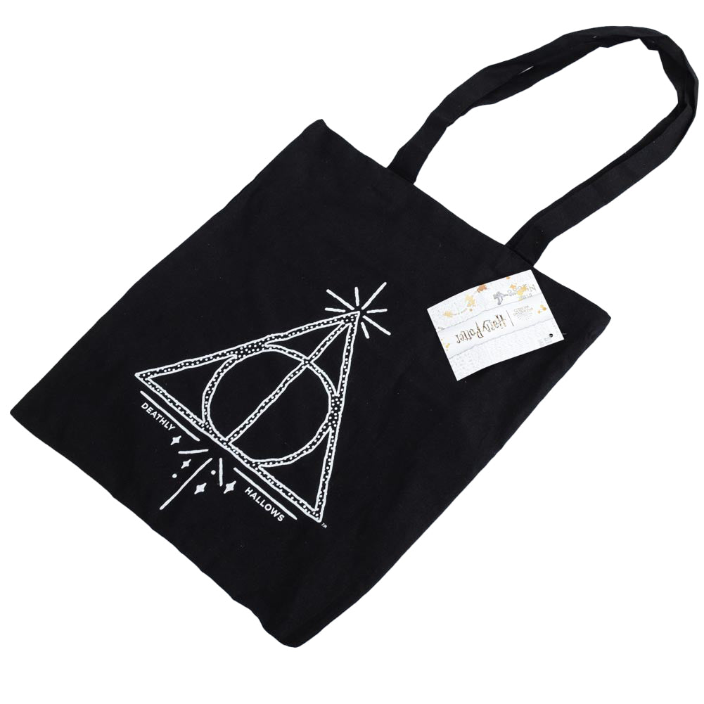 Harry Potter Deathly Hallows Canvas Tote Bag: 4 - Bags By Harry Potter
