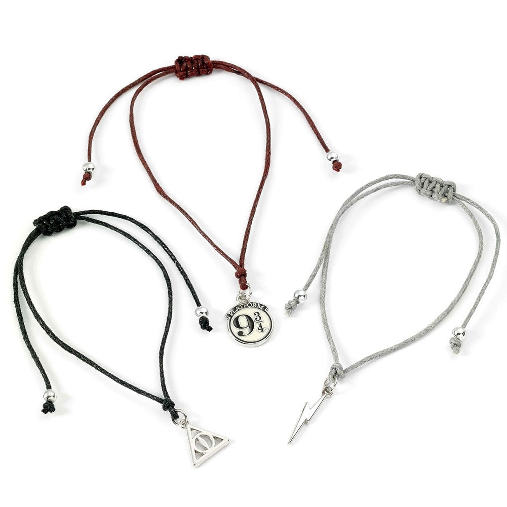 Harry Potter Deathly Hallows Friendship Bracelet Set - Shop Jewellery At Gift Moments - 1