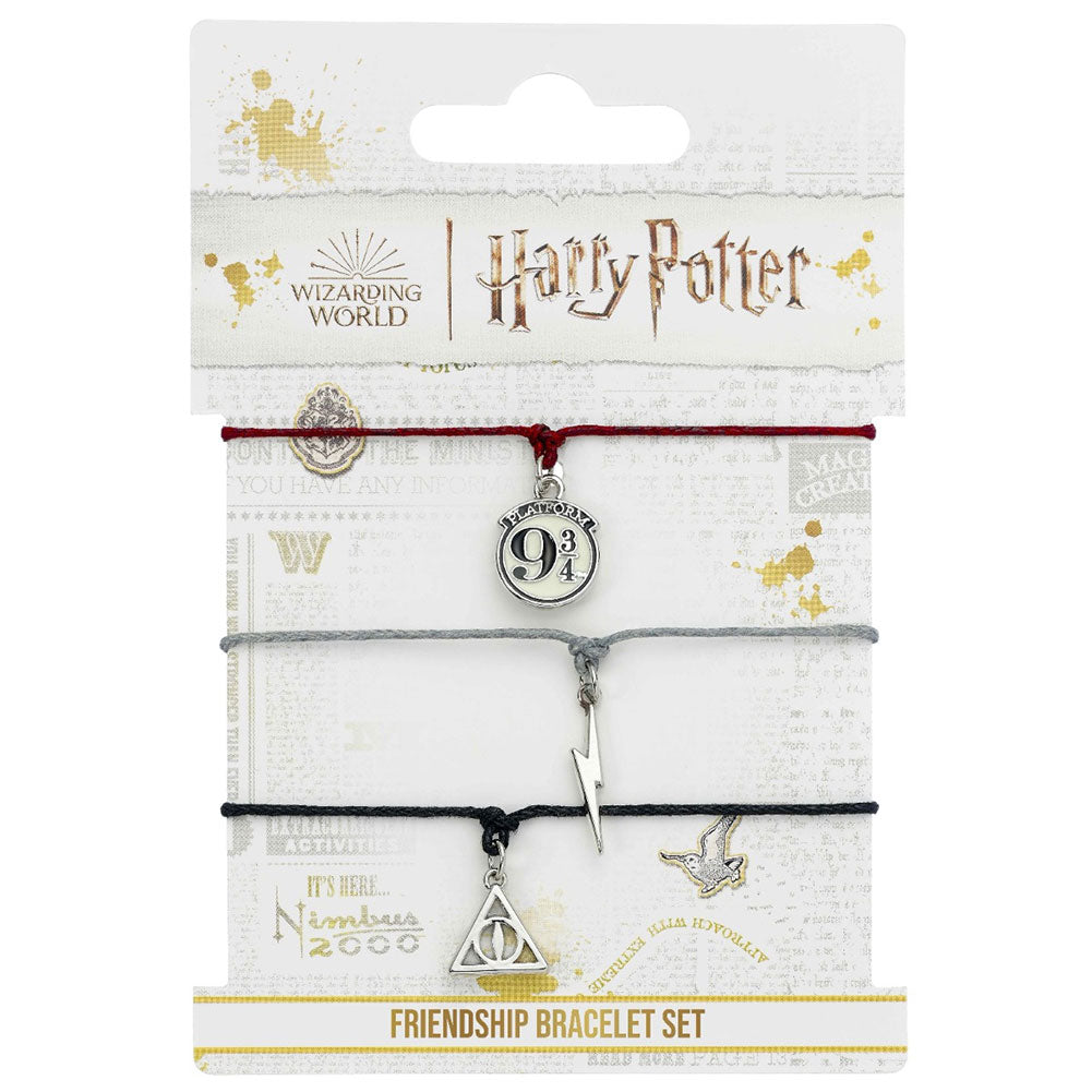 Harry Potter Deathly Hallows Friendship Bracelet Set - Shop Jewellery At Gift Moments - 2
