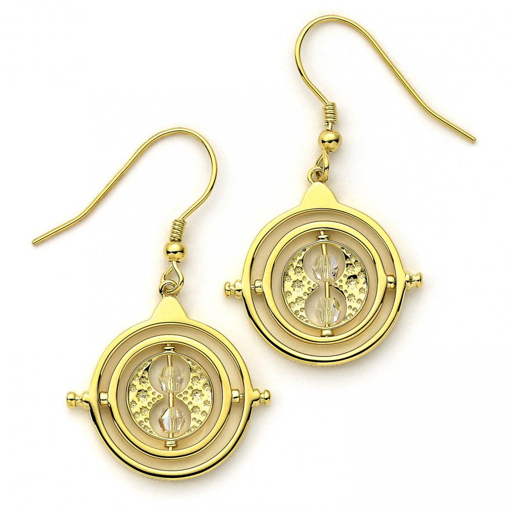 Harry Potter Gold Plated Time Turner Crystal Hook Earrings - Shop Jewellery At Gift Moments - 3