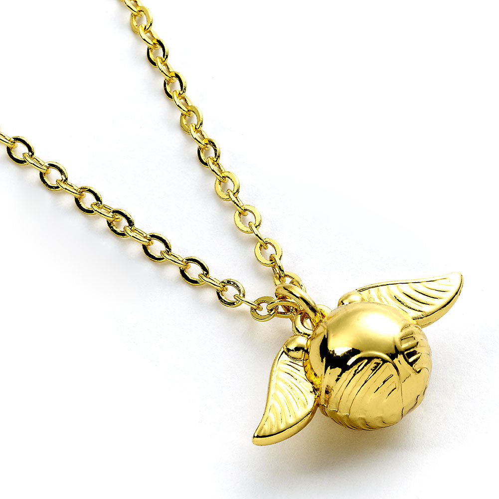 Harry Potter Gold Plated Cute Golden Snitch Necklace - Shop Jewellery At Gift Moments - 1