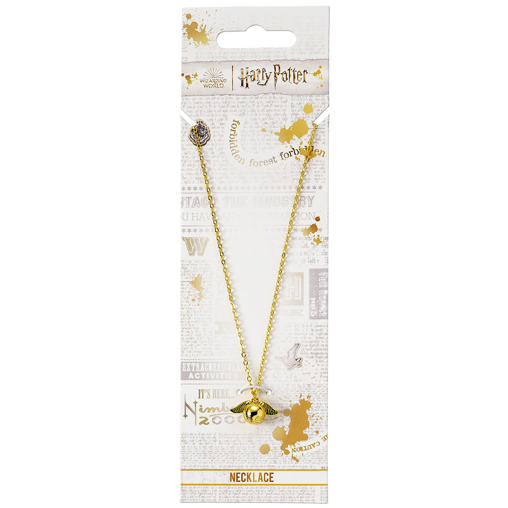 Harry Potter Gold Plated Cute Golden Snitch Necklace - Shop Jewellery At Gift Moments - 4