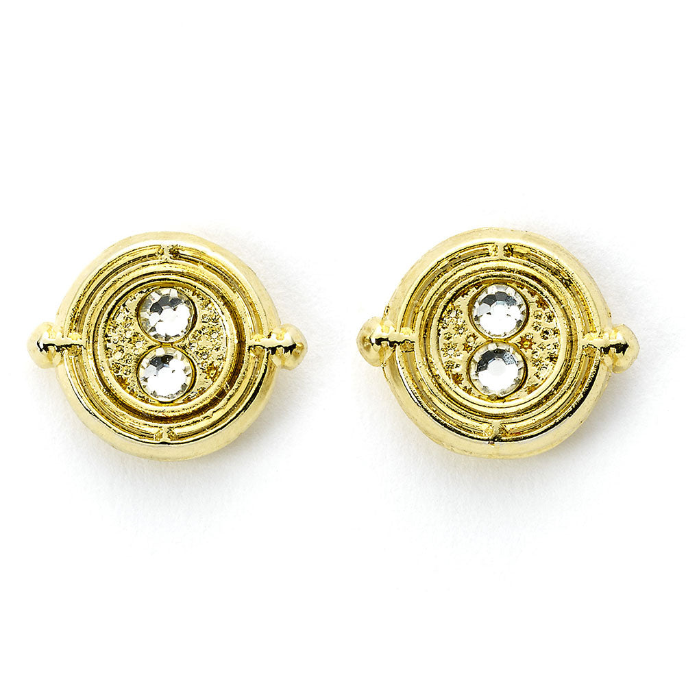 Harry Potter Gold Plated Time Turner Stud Earrings - Shop Jewellery At Gift Moments - 1