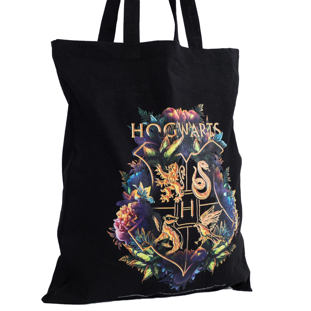 Harry Potter Hogwarts Crest Canvas Tote Bag: 1 - Bags By Harry Potter