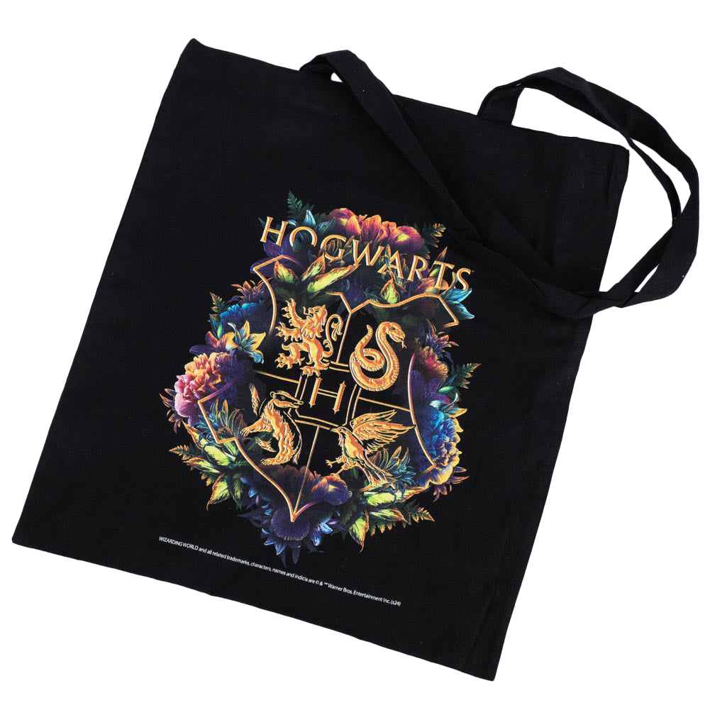 Harry Potter Hogwarts Crest Canvas Tote Bag: 3 - Bags By Harry Potter