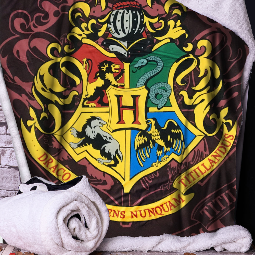 Harry Potter Hogwarts Crest Throw 100x150cm: 3 - Blankets By Harry Potter