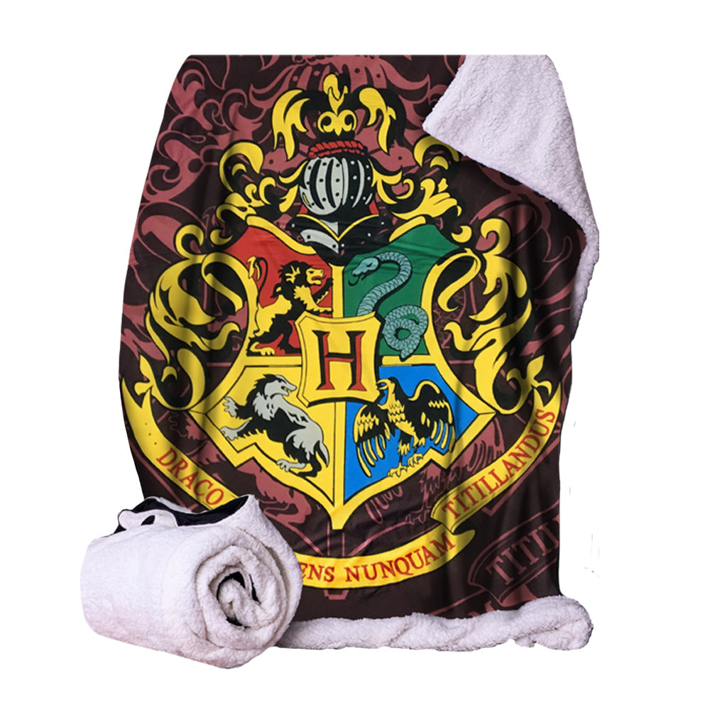 Harry Potter Hogwarts Crest Throw 100x150cm: 2 - Blankets By Harry Potter