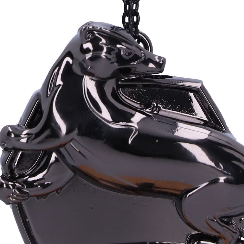 Harry Potter Hufflepuff Crest Silver Hanging Ornament: 7 - Decorations By Harry Potter