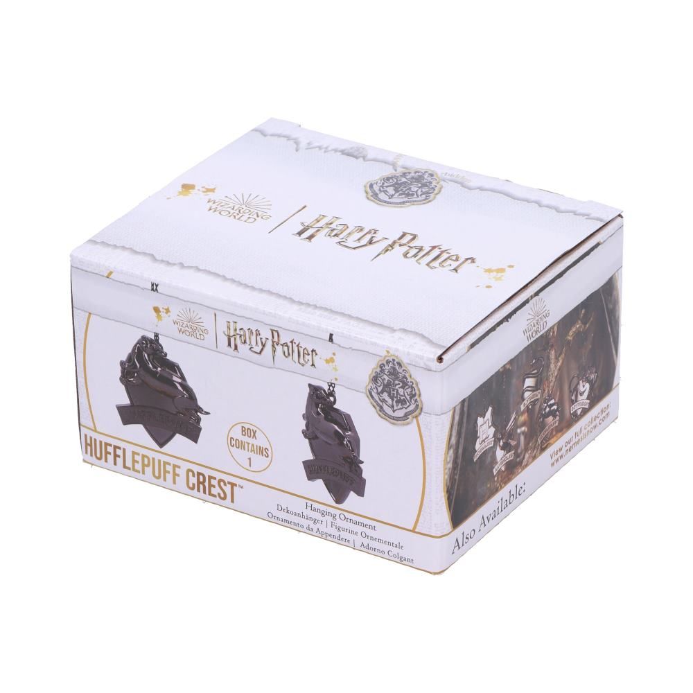 Harry Potter Hufflepuff Crest Silver Hanging Ornament: 8 - Decorations By Harry Potter