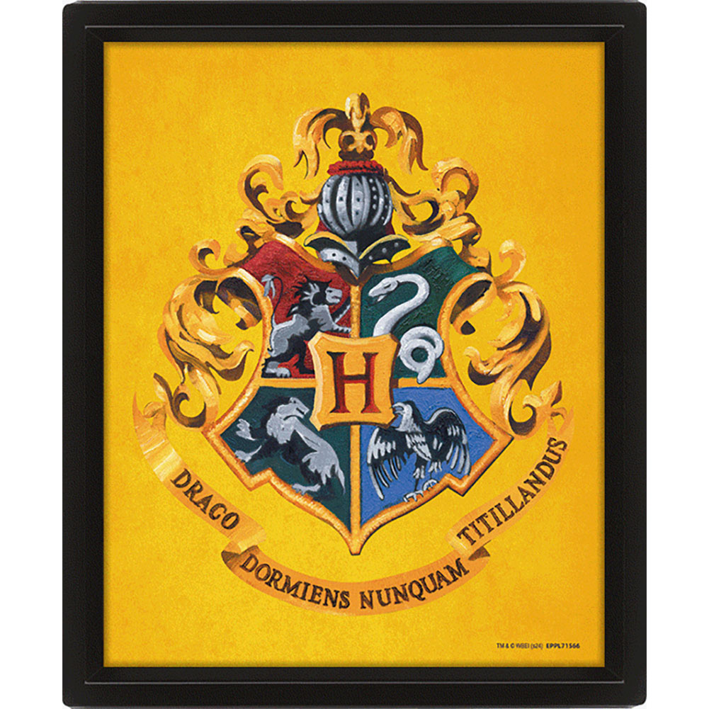 Harry Potter Hufflepuff Framed 3D Picture - Shop Framed Prints At Gift Moments - 3