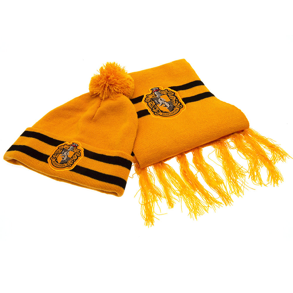 Harry Potter Junior Beanie & Scarf Hufflepuff - Shop Caps & Hats At Gift Moments - 1