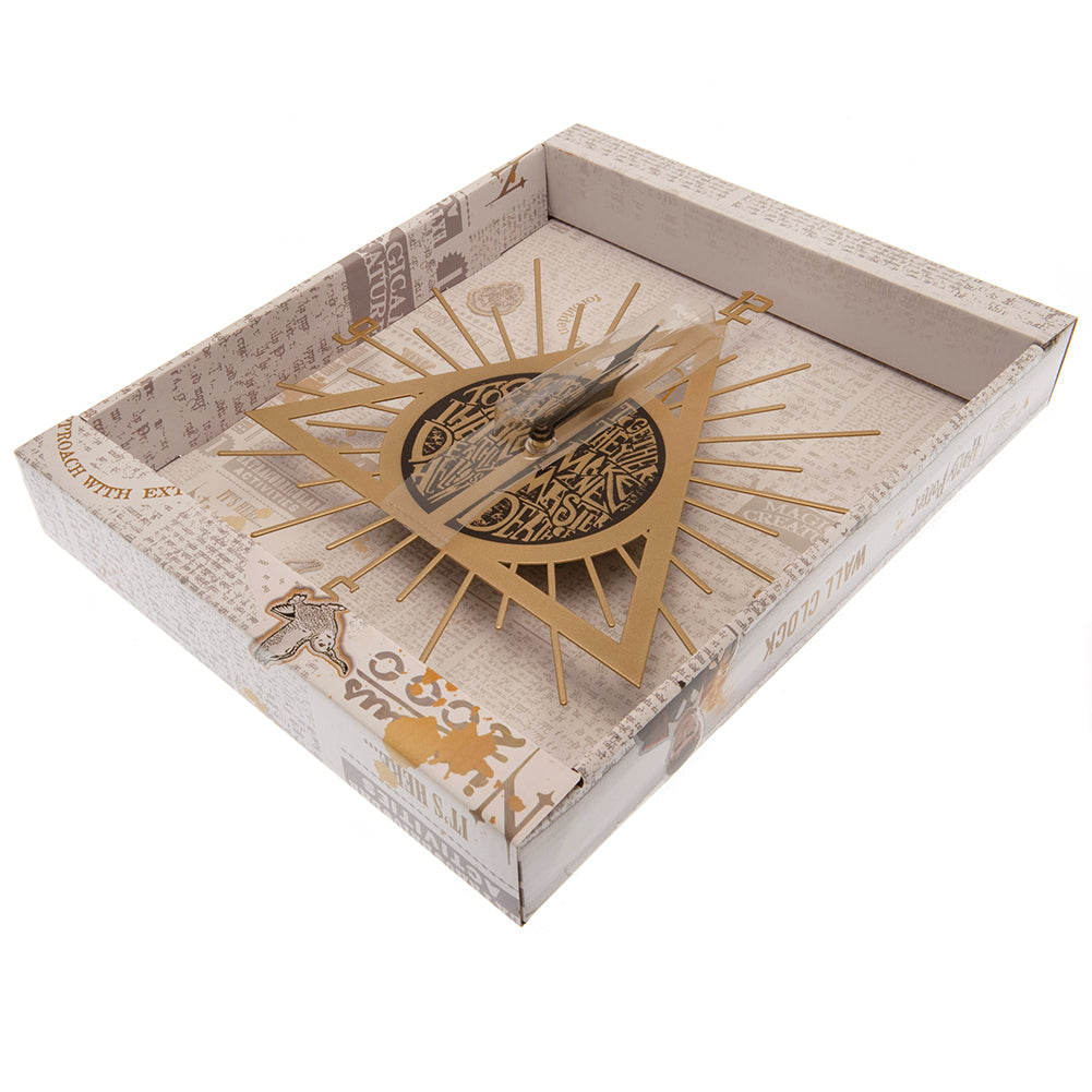 Harry Potter Premium Metal Wall Clock Deathly Hallows: 3 - Clocks By Harry Potter