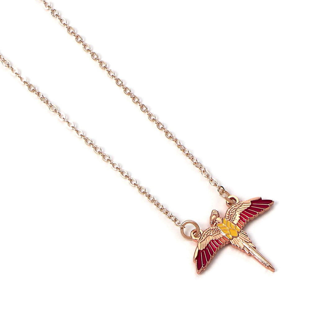 Harry Potter Rose Gold Plated Fawkes Necklace - Shop Jewellery At Gift Moments - 2