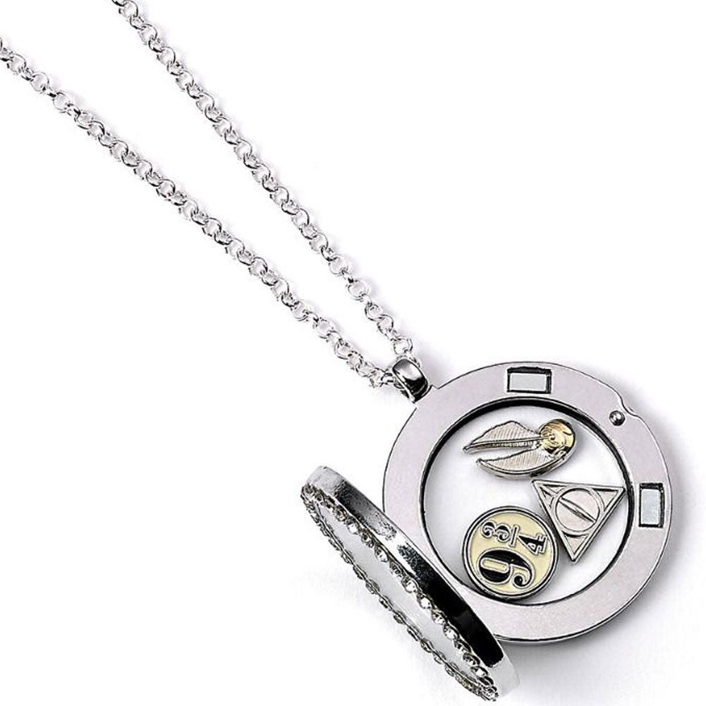 Harry Potter Silver Plated Charm Locket Necklace - Shop Jewellery At Gift Moments - 2