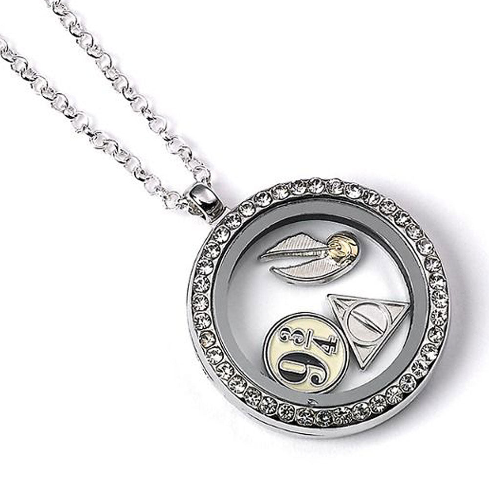 Harry Potter Silver Plated Charm Locket Necklace - Shop Jewellery At Gift Moments - 1